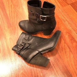 Gently worn Vince Camuto Buckle Booties.
